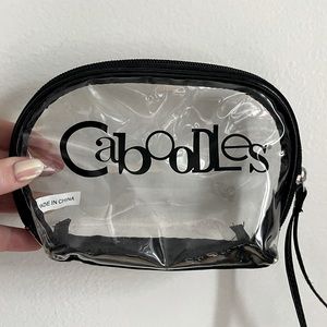 Vintage Caboodles clear cosmetics bag small